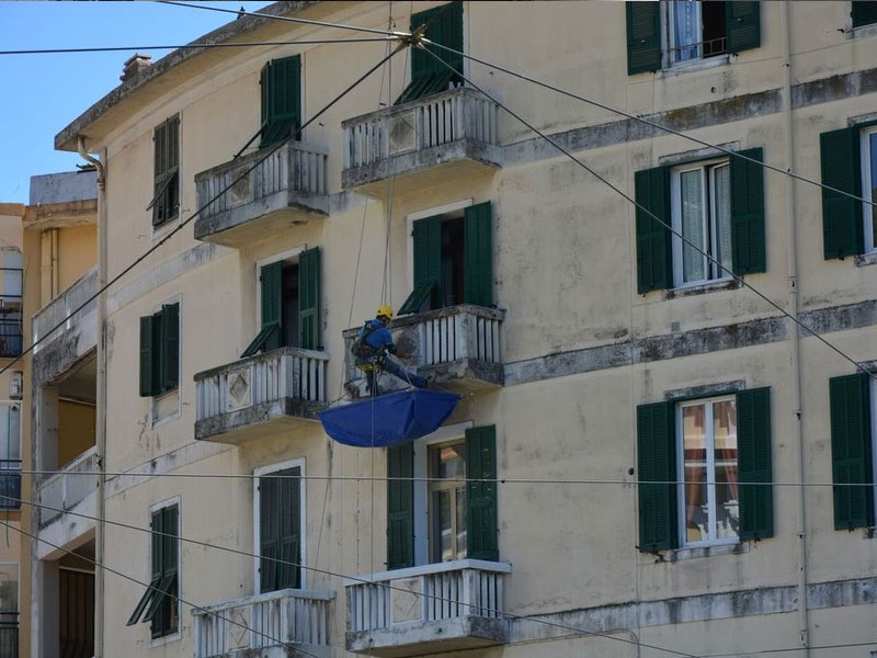 ristrutturazione facciata manta aerea