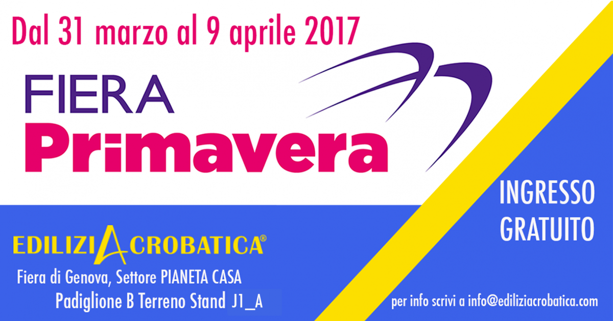 Fiera Primavera Genova del 2017
