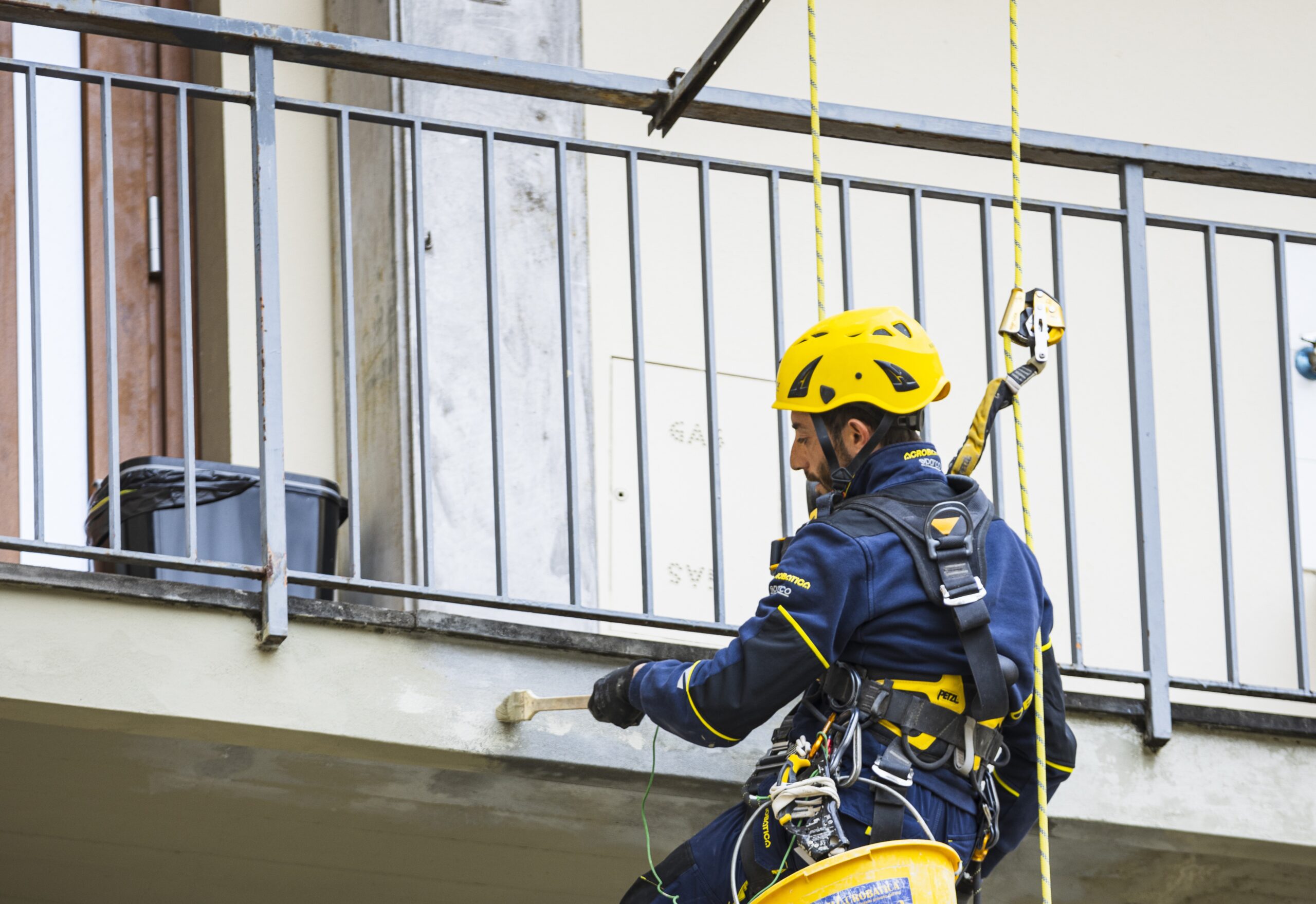 operai acrobatica su fune