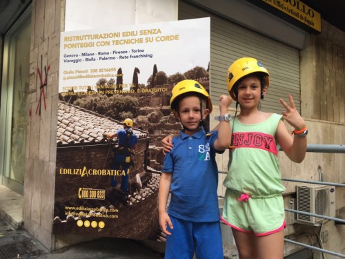 INAUGURAZIONE EDILIZIACROBATICA ROMA MARCONI